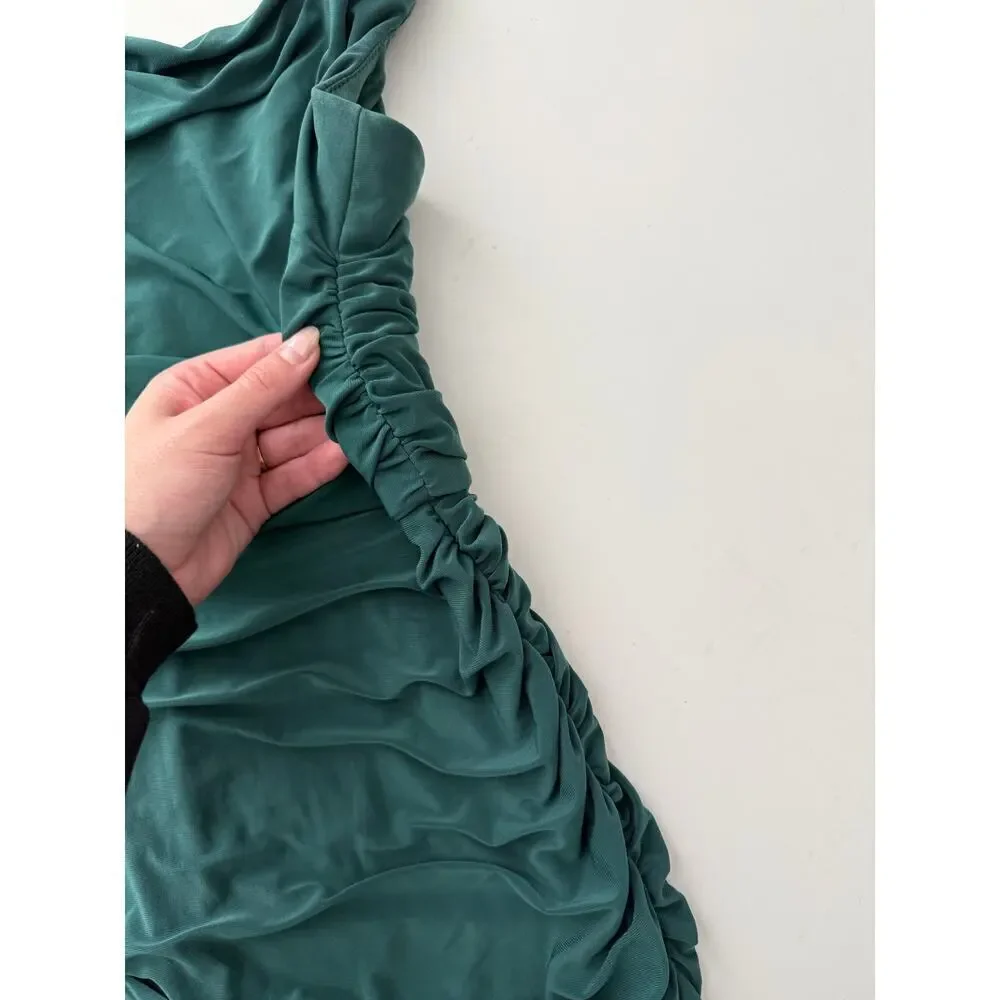 Celebrate DB studio bridesmaid green formal maxi dress - size 8